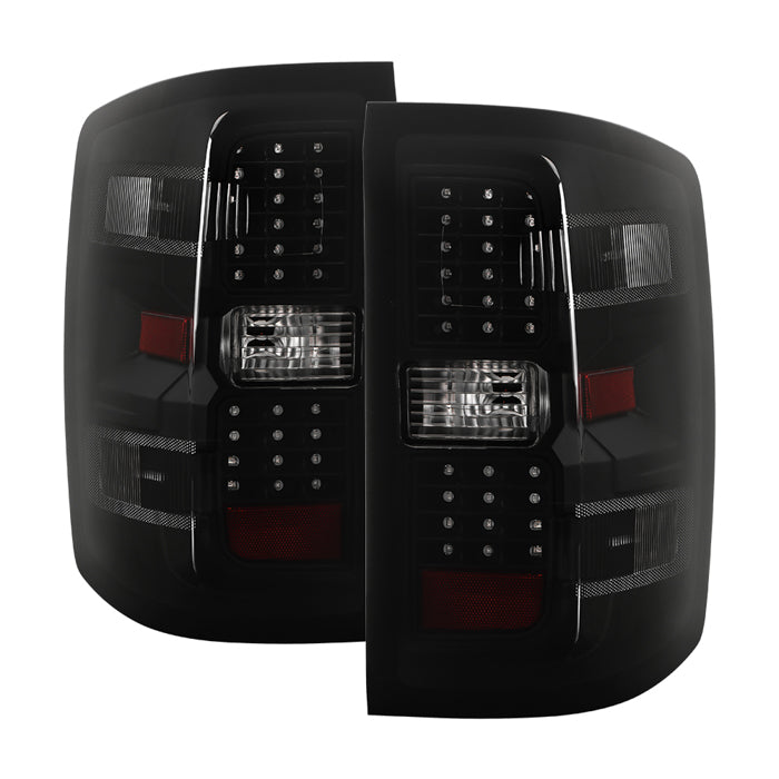 Spyder xTune LED Tail Lights for 2014 to 2018 Chevrolet Silverado 1500 & 2015 to 2019 Silverado 2500HD/3500HD with Factory Bulb Tail Lights - image 2