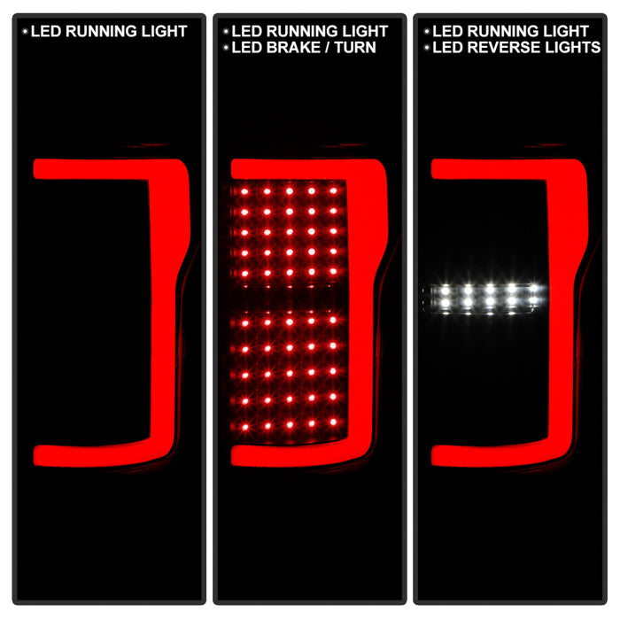 Spyder xTune LED Tail Lights for 2015 to 2017 Ford F-150 without Blind Spot Sensors, Black Smoke - image 10