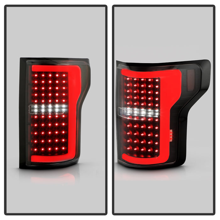Spyder xTune LED Tail Lights for 2015 to 2017 Ford F-150 without Blind Spot Sensors, Black Smoke - image 9