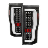 Spyder xTune LED Tail Lights for 2017 to 2019 Ford F-250 Super Duty without Factory LED Tail Lights, Black - image 1