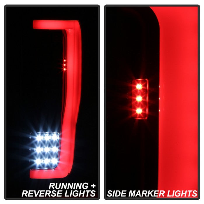 Spyder xTune LED Tail Lights for 2017 to 2019 Ford F-250 Super Duty without Factory LED Tail Lights, Black - image 3
