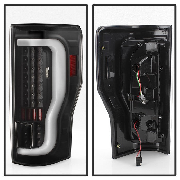 Spyder xTune LED Tail Lights for 2017 to 2019 Ford F-250 Super Duty without Factory LED Tail Lights, Black - image 4