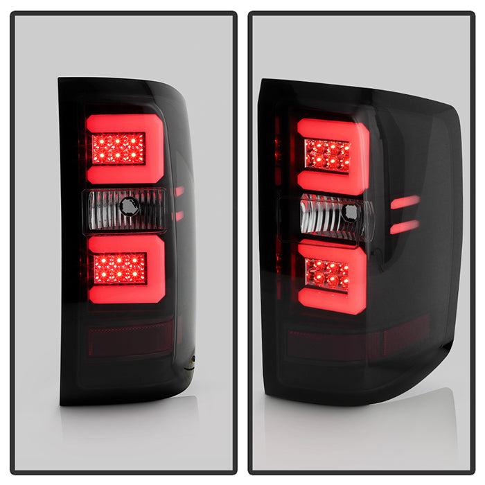 Spyder LED Tail Lights for 2014 to 2018 Chevrolet Silverado 1500 & 2015 to 2019 Silverado 2500HD/3500HD with Factory Bulb Tail Lights, Black Smoke - image 8