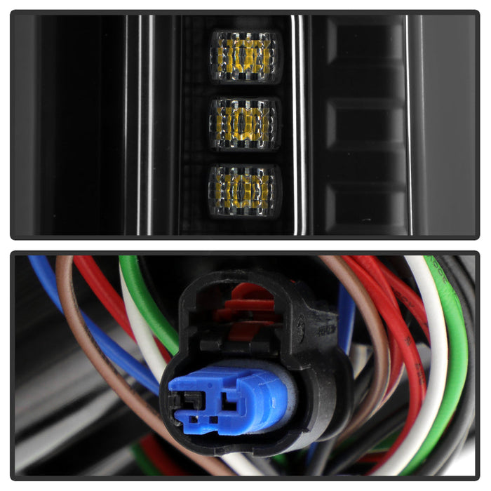 Spyder LED Tail Lights for 2019 to 2020 Chevrolet Silverado 1500 with Factory Halogen Tail Lights, Black - image 4