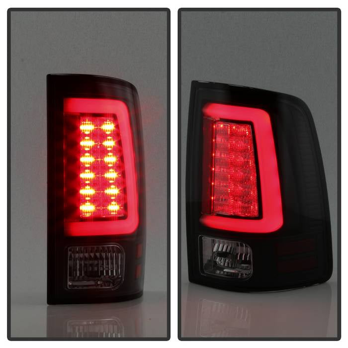 Spyder LED Tail Lights for 2009 to 2018 RAM 1500 & 2010 to 2018 RAM 2500/3500 with Factory Bulb Tail Lights, Black Smoke - image 9