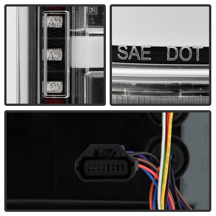 Spyder LED Tail Lights for 2018 to 2020 Ford F-150 with Blind Spot Sensors, Black - image 4