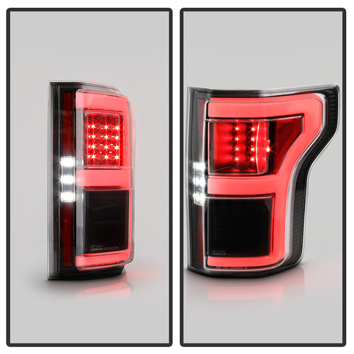 Spyder LED Tail Lights for 2018 to 2020 Ford F-150 with Blind Spot Sensors, Black - image 5