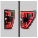 Spyder LED Tail Lights for 2021 to 2023 Ford F-150 with Factory Halogen Tail Lights & Blind Spot Sensors, Black - image 10