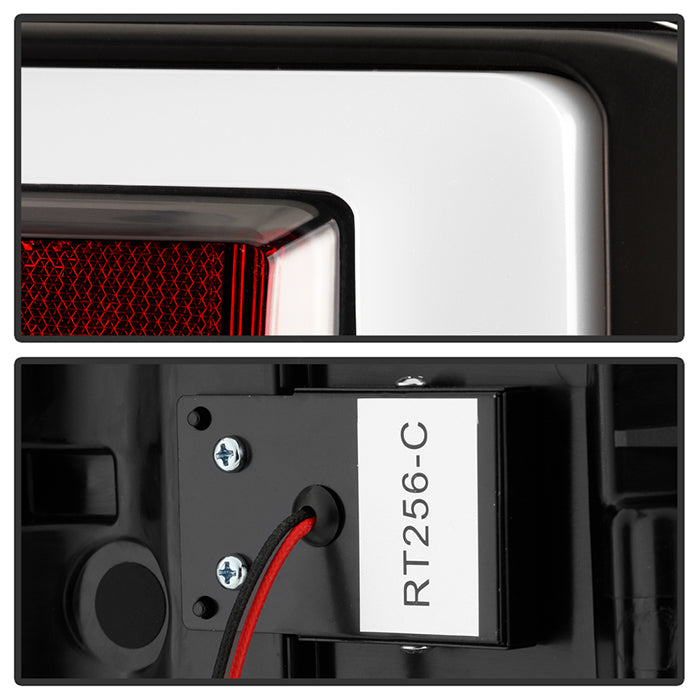 Spyder LED Tail Lights for 2021 to 2023 Ford F-150 with Factory Halogen Tail Lights & Blind Spot Sensors, Black - image 4