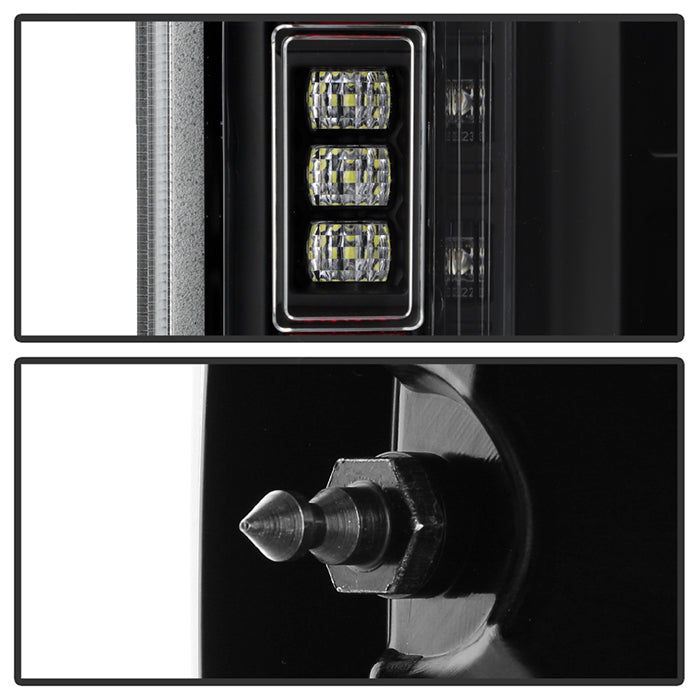 Spyder LED Tail Lights for 2021 to 2023 Ford F-150 with Factory Halogen Tail Lights & Blind Spot Sensors, Black - image 7