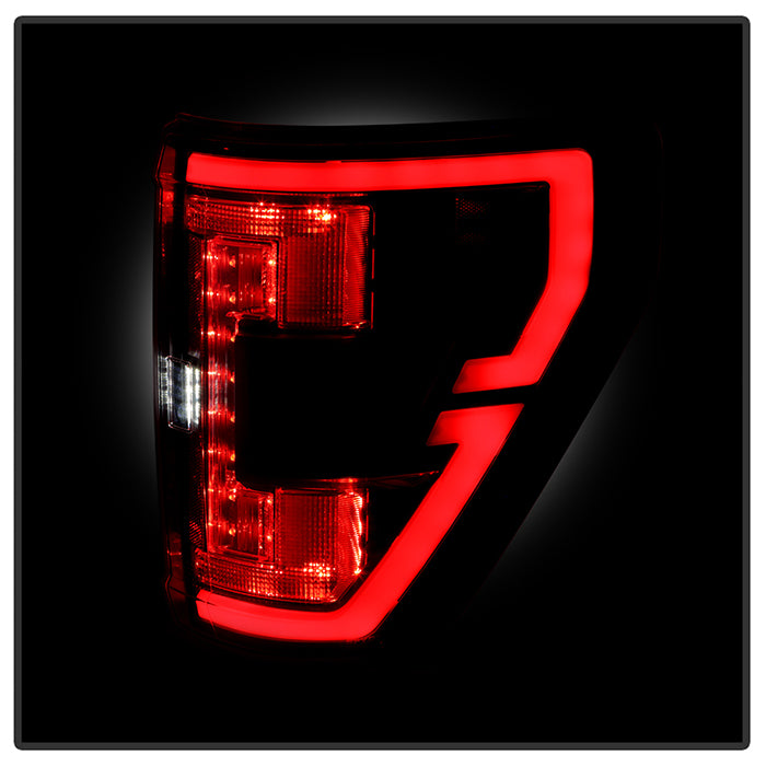 Spyder LED Tail Lights for 2021 to 2023 Ford F-150 with Factory Halogen Tail Lights & Blind Spot Sensors, Black - image 8