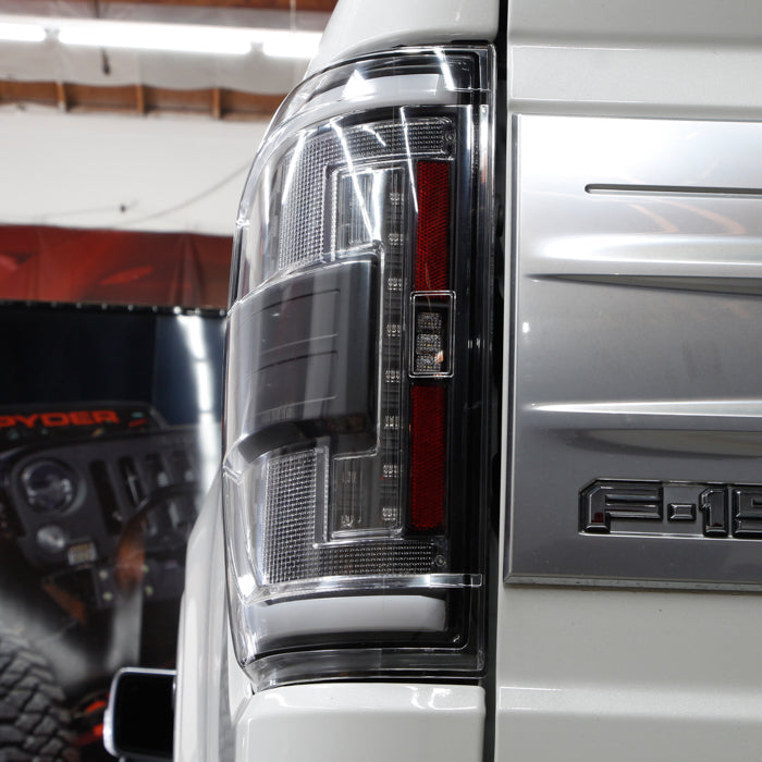 Spyder LED Tail Lights for 2021 to 2023 Ford F-150 with Factory Halogen Tail Lights & Blind Spot Sensors, Black - image 15