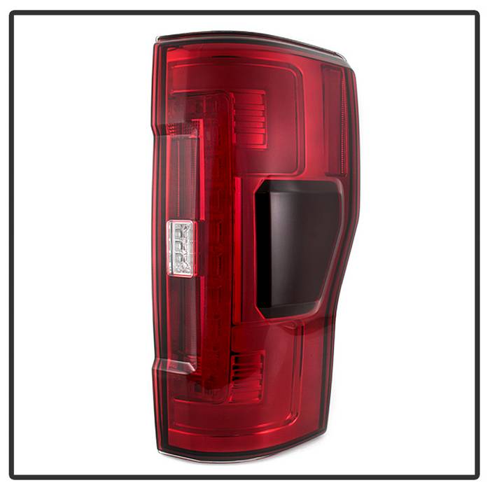 Spyder LED Tail Lights for 2017 to 2018 Ford F-250 Super Duty with Factory LED Tail Lights & Blind Spot Monitoring, Red Clear - image 4