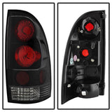 Spyder Euro Style Tail Lights for 2005 to 2015 Toyota Tacoma without Factory LED Tail Lights, Black - image 2