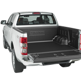 Duraliner drop-in bed protection, molded-in board holders