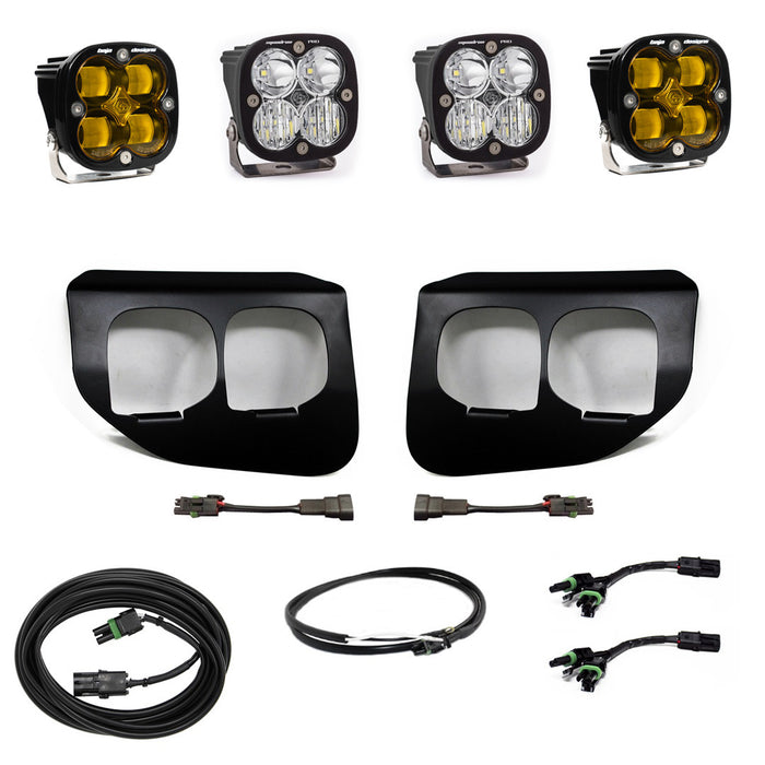 Baja Designs Squadron SAE & Pro Upfitter Fog Pocket LED Light Kit for 2020 to 2022 Ford F-250 & F-350 Super Duty - image 1