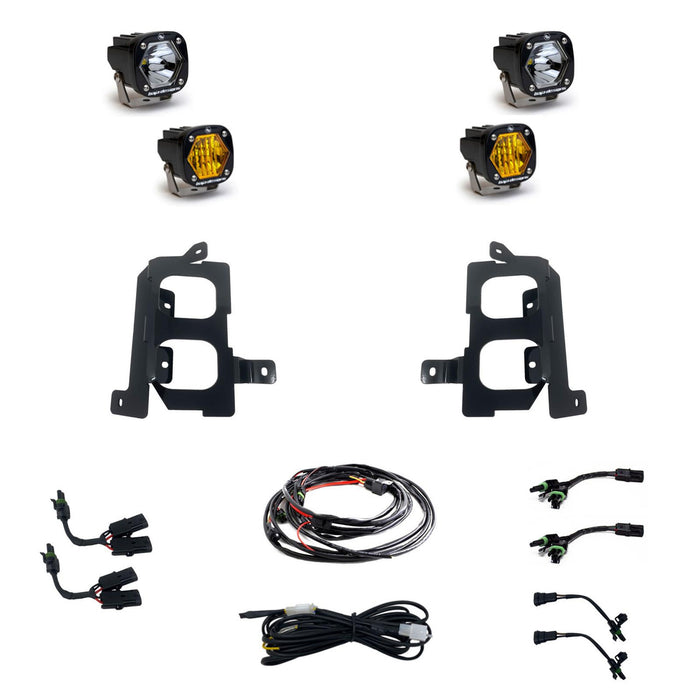 Baja Designs S1 Dual Fog Pocket LED Light Kit for 2020 to 2023 GMC Sierra 2500 & 3500 HD - image 2
