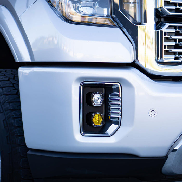 Baja Designs S1 Dual Fog Pocket LED Light Kit for 2020 to 2023 GMC Sierra 2500 & 3500 HD - image 3