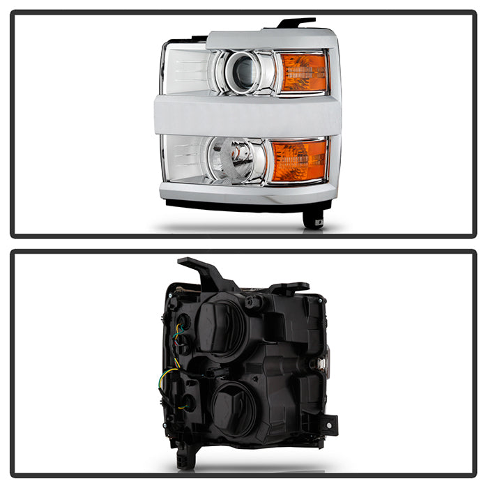 Spyder OE Replacement Headlights for 2015 to 2019 Chevrolet Silverado 2500HD & 3500HD with Factory Halogen Headlights - image 6