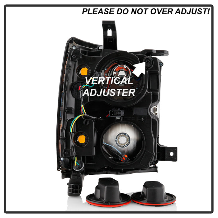 Spyder OE Replacement Headlights for 2015 to 2019 Chevrolet Silverado 2500HD & 3500HD with Factory Halogen Headlights - image 18