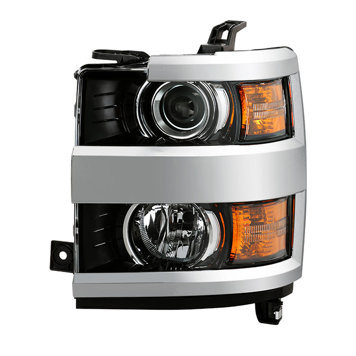 Spyder OE Replacement Headlights Pair Kit for 2015 to 2019 Chevrolet Silverado 2500HD & 3500HD with Factory Halogen Headlights - image 1