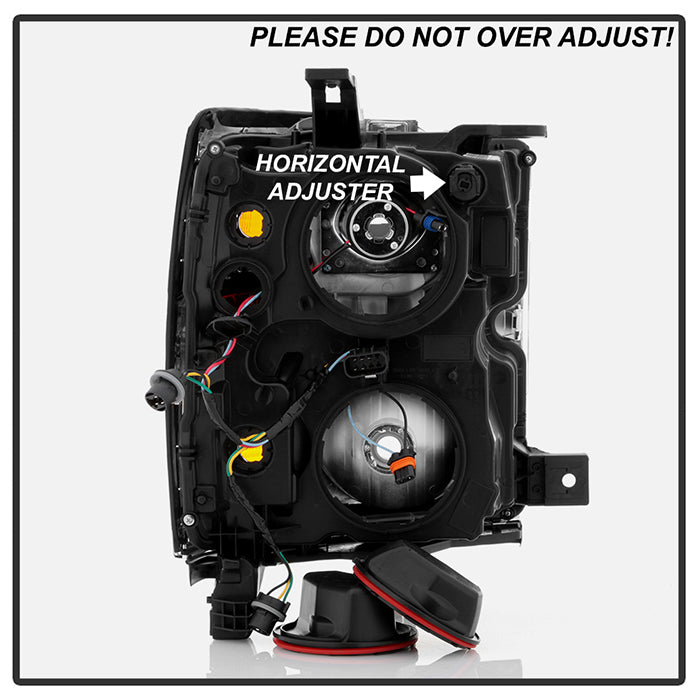 Spyder OE Replacement Headlights for 2015 to 2019 Chevrolet Silverado 2500HD & 3500HD with Factory Halogen Headlights - image 19