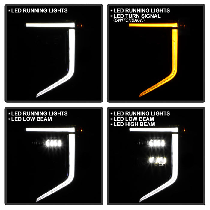 Spyder OE Replacement Headlights for 2022 to 2024 GMC Sierra 1500 AT4 with Factory LED Headlights - image 5