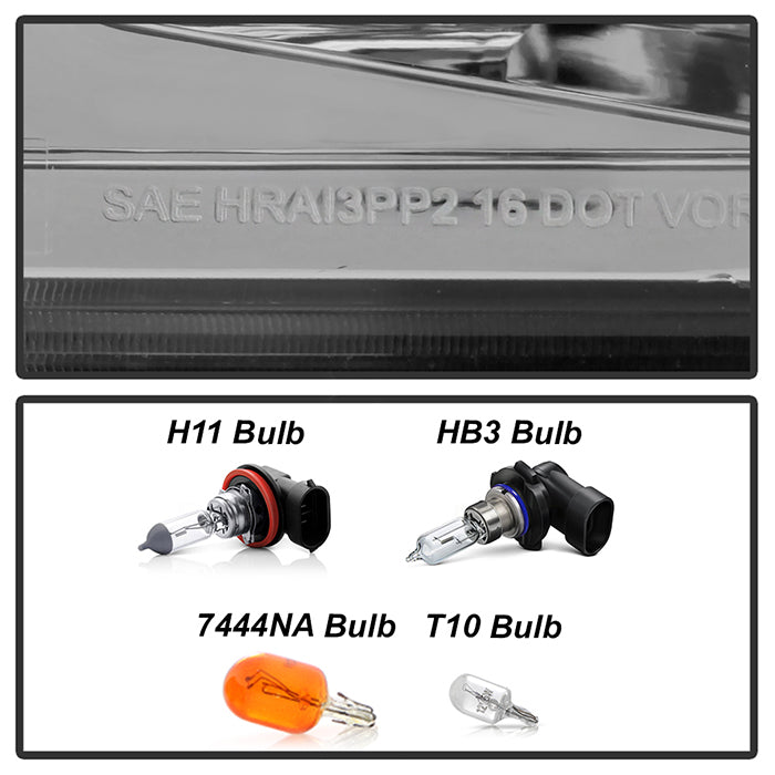 Spyder OE Replacement Headlights for 2016 to 2021 Nissan Titan with Factory Halogen Headlights, Passenger Side - image 7