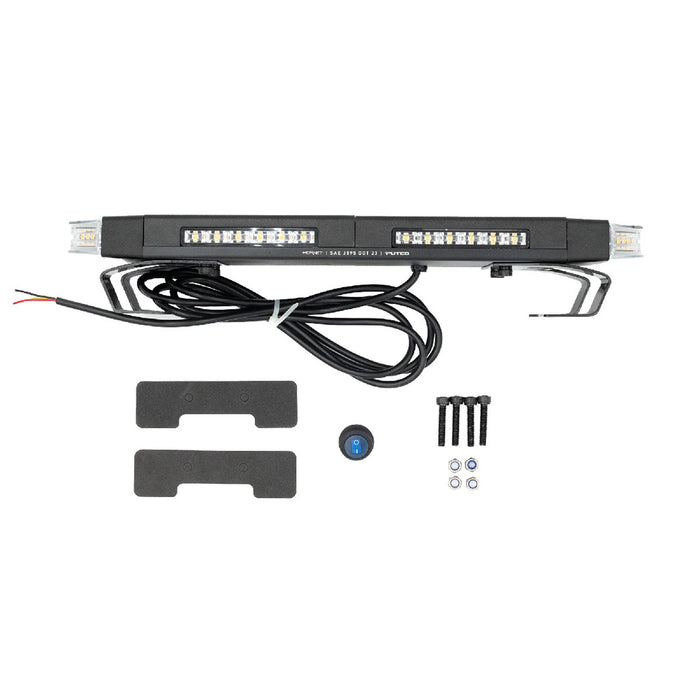 Putco 16 Inch Tri-Hornet LED Rooftop Strobe Light Bar Kit with Magnetic Mount: 16 Inch Tri-Hornet