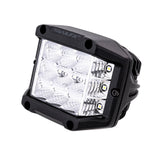 TrailFX 4 Inch Side Shooter LED Pod Light Single Kit with Wiring Harness: 4 Inch Side Shooter LED Pod Light, White Single