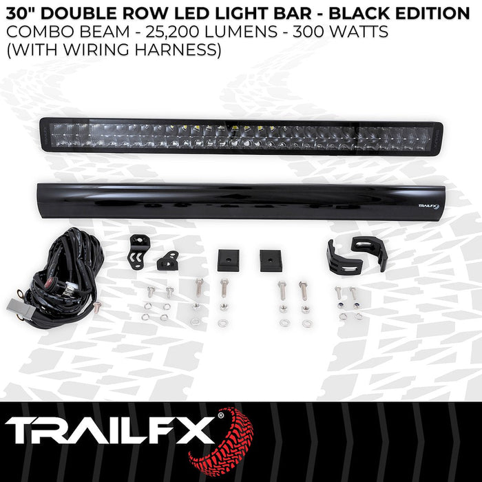 TrailFX Double Row LED Light Bar - 30 Inch, Black Edition (view 5)