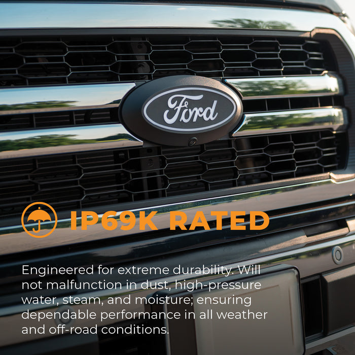 Putco Luminix Light Up LED Grille Emblem for 2020-2022 Ford F-250, F-350 & F-450 Super Duty with Front Camera - image 11
