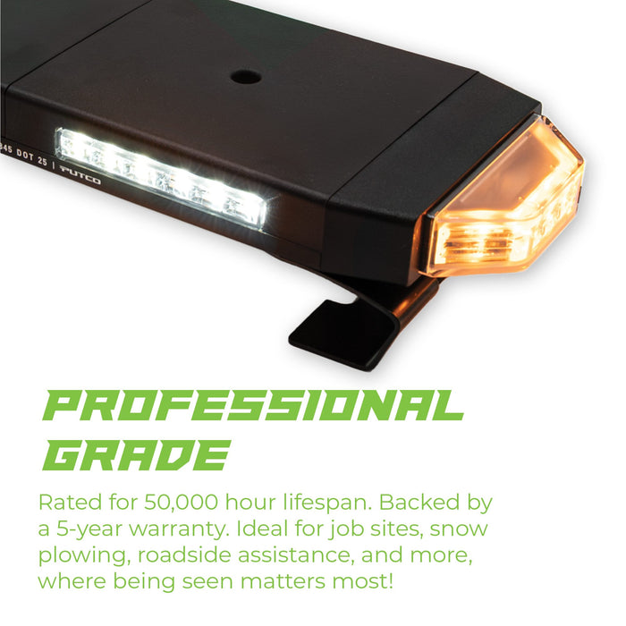 Putco 24 Inch Green Hornet LED Rooftop Strobe Light Bar Kit with Magnetic Mount: 24 Inch Green Hornet