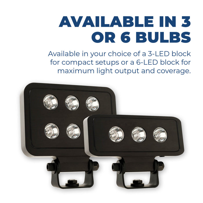Putco Luminix Mini-Block 4 Inch LED Pod Light Kit with Heavy Duty Wiring Harness: Luminix Mini-Block 4 Inch LED Pod Light
