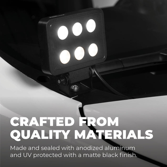 Putco Luminix Mini-Block 4 Inch LED Pod Light Kit with Heavy Duty Wiring Harness: Luminix Mini-Block 4 Inch LED Pod Light