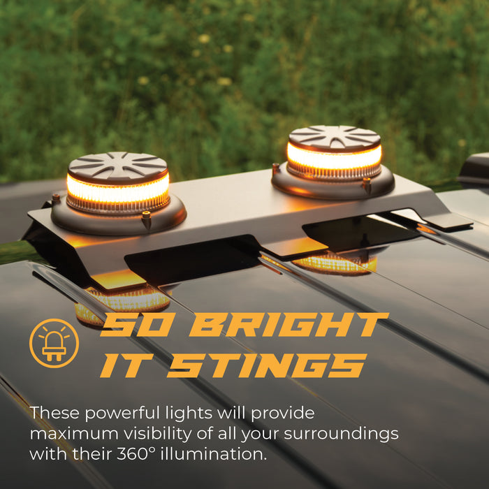 Putco Dual-Beacon LED Strobe Kit with Third Brake Light Mount for 2015-2027 Ford F-150 & 2017-2027 F-250, F-350 & F-450 - image 2