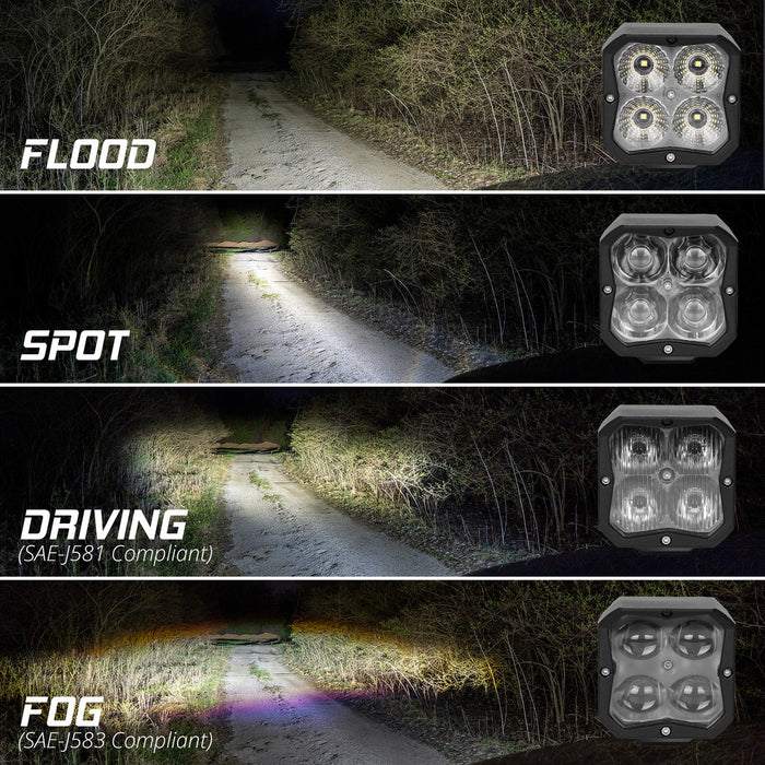 XK Glow C3 Flush Mount Flood LED Pod Light - image 5