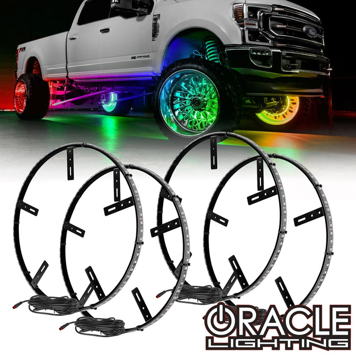Oracle Lighting ColorSHIFT LED Wheel Ring Lights Kit with BC2 Bluetooth Controller: ColorSHIFT wheel rings