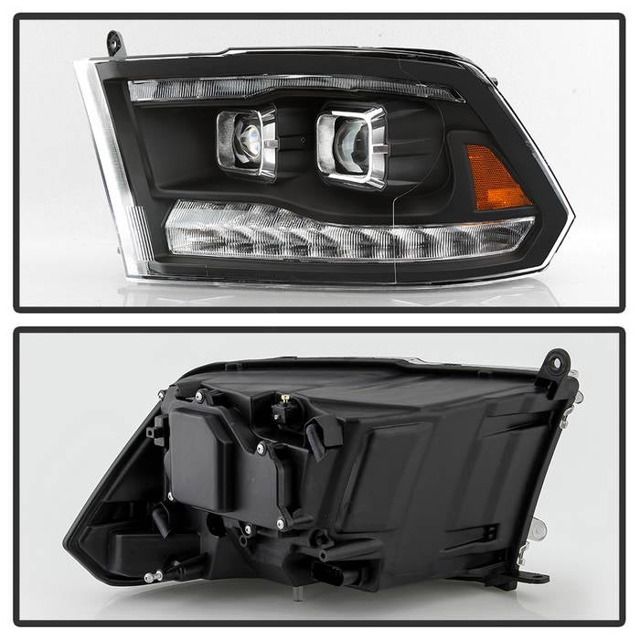Spyder xTune Projector Headlights for 2009 to 2018 RAM 1500 & 2010 to 2018 RAM 2500/3500 with Factory Halogen Headlights - image 3