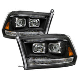 Spyder xTune Projector Headlights for 2009 to 2018 RAM 1500 & 2010 to 2018 RAM 2500/3500 with Factory Halogen Headlights - image 1