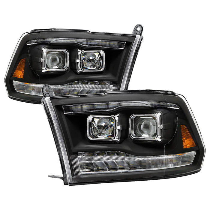 Spyder xTune Projector Headlights for 2009 to 2018 RAM 1500 & 2010 to 2018 RAM 2500/3500 with Factory Halogen Headlights - image 1