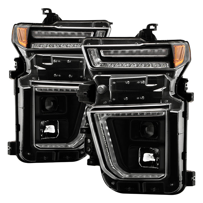 Spyder Signature Projector Headlights for 2020 to 2023 Chevrolet Silverado 2500HD & 3500HD with Factory Halogen Headlights - image 1
