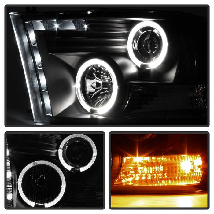 Spyder Signature Projector Headlights for 2009 to 2018 RAM 1500 & 2010 to 2018 RAM 2500/3500 with Factory Halogen Headlights - image 2