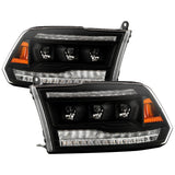 Spyder Apex LED Headlights for 2013 to 2018 RAM 1500, 2500 & 3500 without Factory Quad-Lamp Headlights - image 1