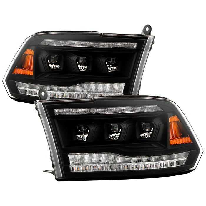Spyder Apex LED Headlights for 2013 to 2018 RAM 1500, 2500 & 3500 without Factory Quad-Lamp Headlights - image 1