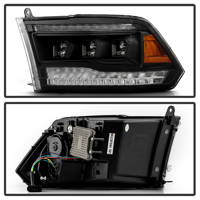 Spyder Apex LED Headlights for 2013 to 2018 RAM 1500, 2500 & 3500 without Factory Quad-Lamp Headlights - image 4