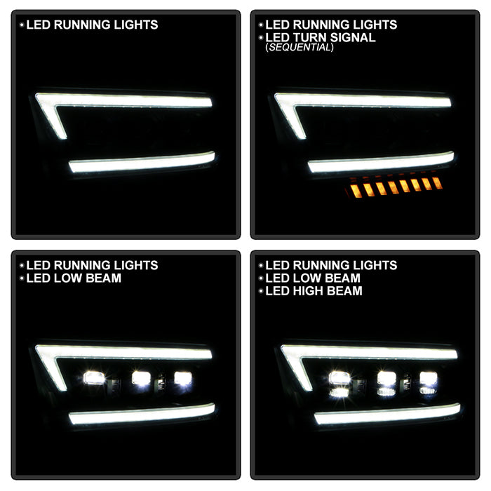 Spyder Apex LED Headlights for 2019 to 2022 RAM 2500 & 3500 with Factory Halogen Headlights - image 3