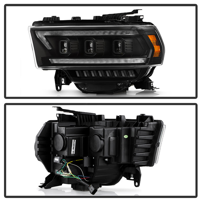 Spyder Apex LED Headlights for 2019 to 2022 RAM 2500 & 3500 with Factory Halogen Headlights - image 4