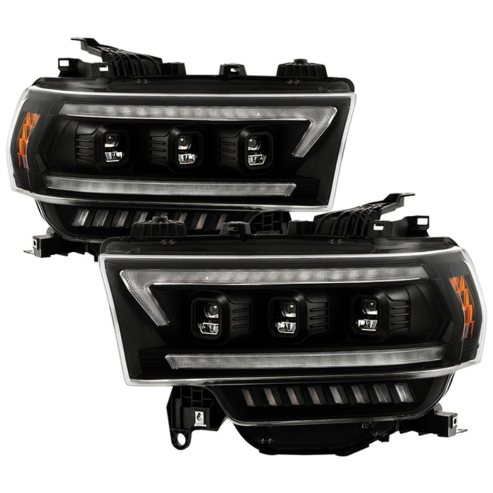 Spyder Apex LED Headlights for 2019 to 2022 RAM 2500 & 3500 with Factory Halogen Headlights - image 1