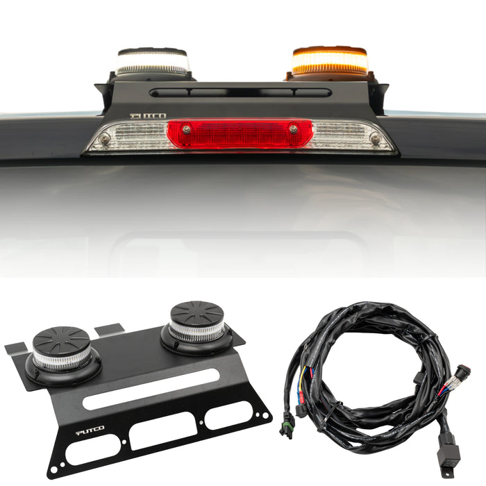 Putco Dual-Beacon LED Strobe Kit with Third Brake Light Mount for 2015-2027 Ford F-150 & 2017-2027 F-250, F-350 & F-450 - image 3